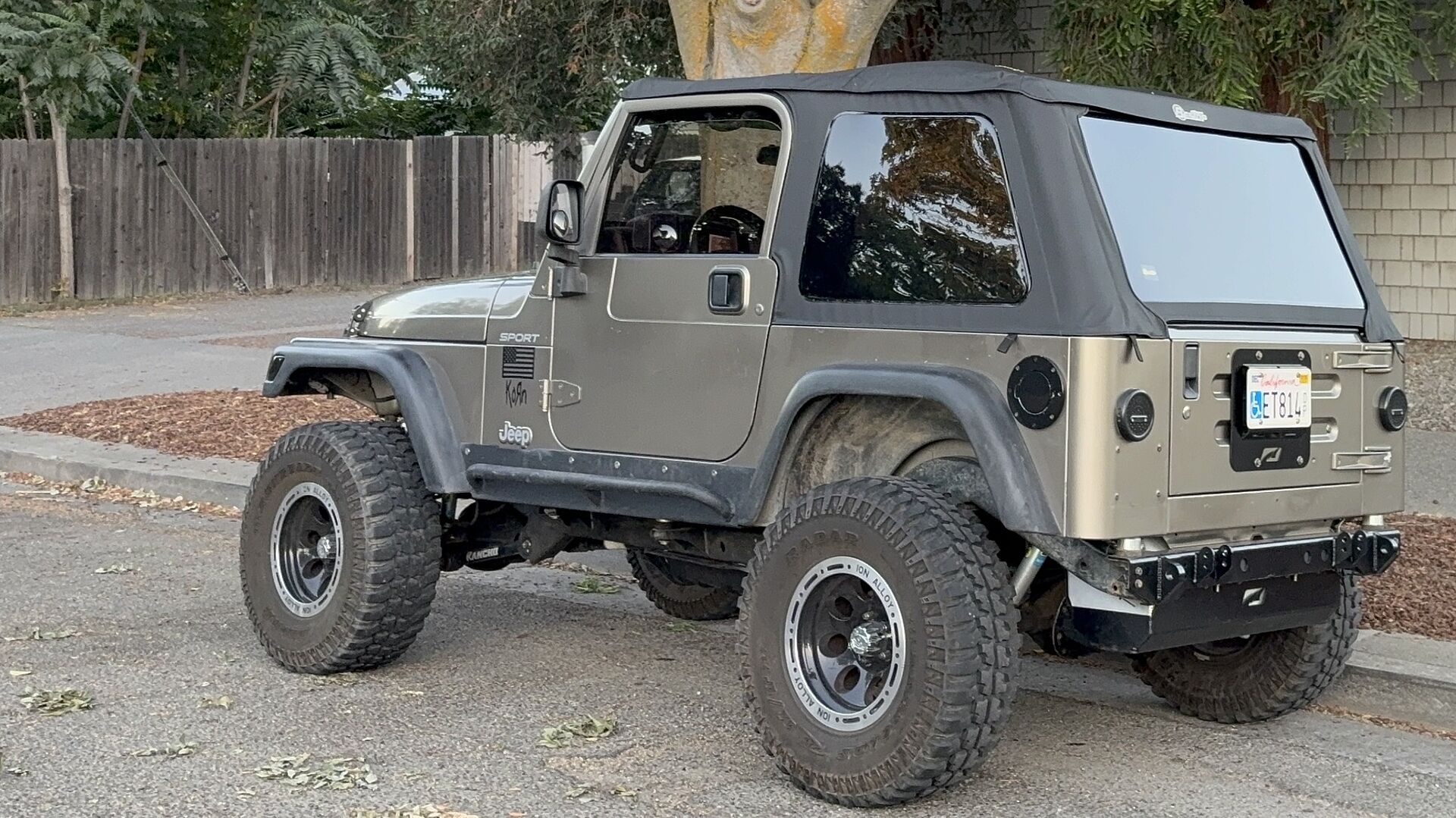 Trektop - Jeep '97-06 Wrangler TJ Exc. Unlimited (Black Denim