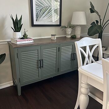 Sawyer Green 4 Door Cabinet Love this!