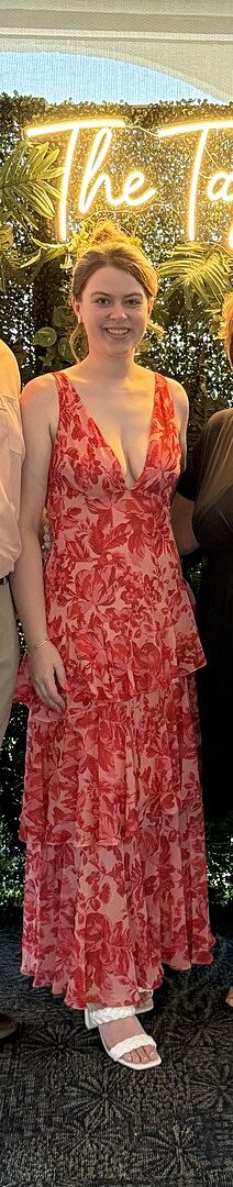 Veda Strappy Back Ruffle Midi Dress Floral Red Selfie Leslie