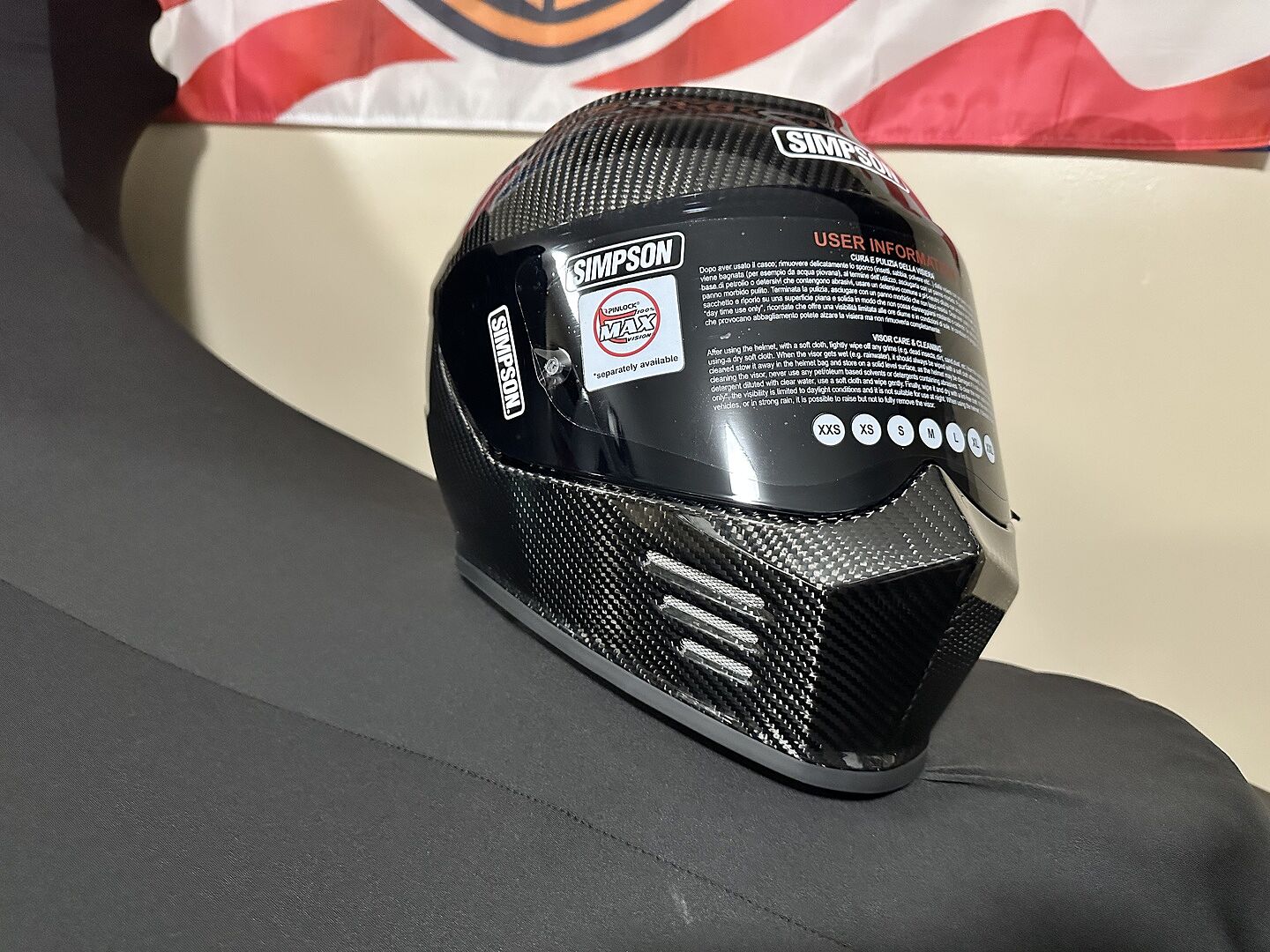 Simpson Ghost Bandit Carbon Motorcycle Helmet - Get Lowered Cycles