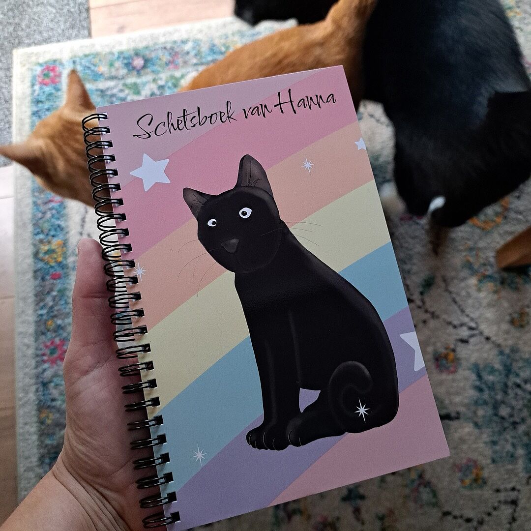Mooie afwerking kaft schetsboek