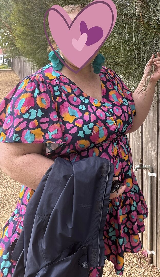 Athelia Sequin Party Dress in Hot Pink photo review