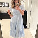 knee length dresses for ladies Sienna Sky light blue Midi Dress main image 1