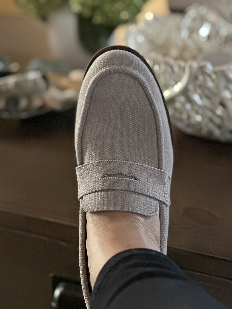 The ReVelvet™ Penny Loafer in ReVelvet™ Dove for Women | Rothy's
