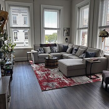 Playmax Gray 124'' 4 Piece Right Arm Facing Strorage Chaise Sectional with USB & USB-C Port Best couch ever