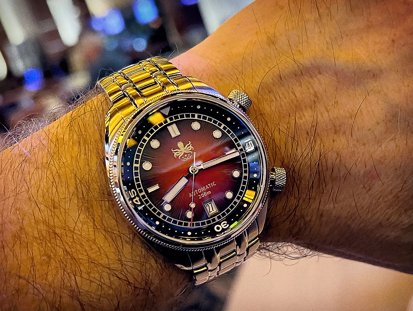 PHOIBOS EAGLE RAY 200M Automatic Compressor Dive Watch PY039E