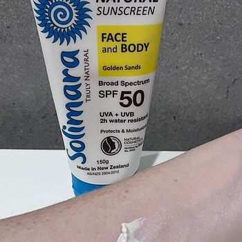 Natural Sunscreen Face and Body SPF 50 Golden Sands Excellent natural sunblock