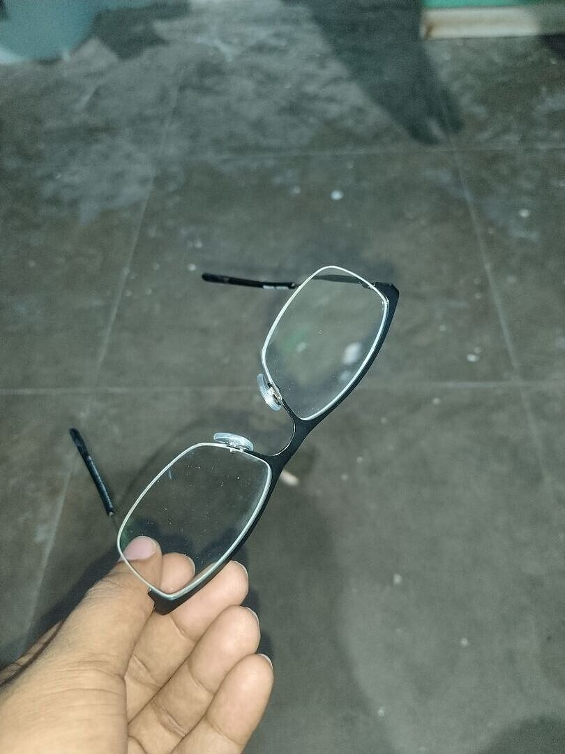 Black Half Rim Rectangle Vincent Chase VC E13400-W Eyeglasses