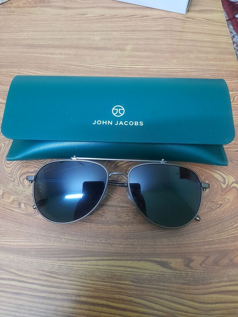 Green Gold Full Rim Aviator John Jacobs Tints JJ S70148 Sunglasses