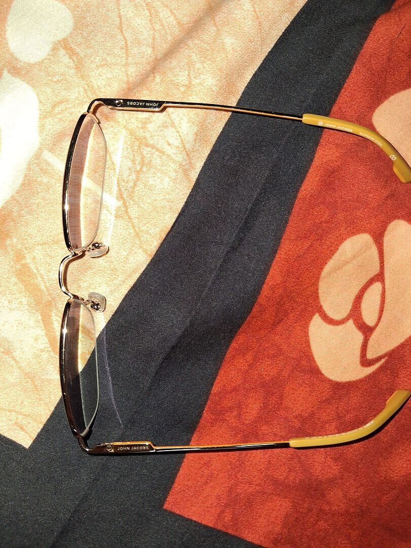Buy Gunmetal Blue Half Rim Rectangle John Jacobs Supreme Steel JJ