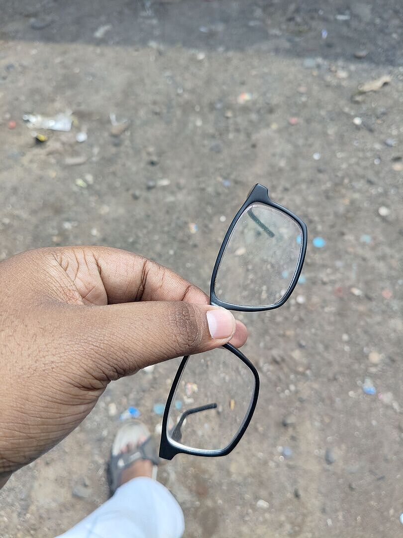 Black Full Rim Square John Jacobs Pro Titanium JJ E10268-C7 Eyeglasses