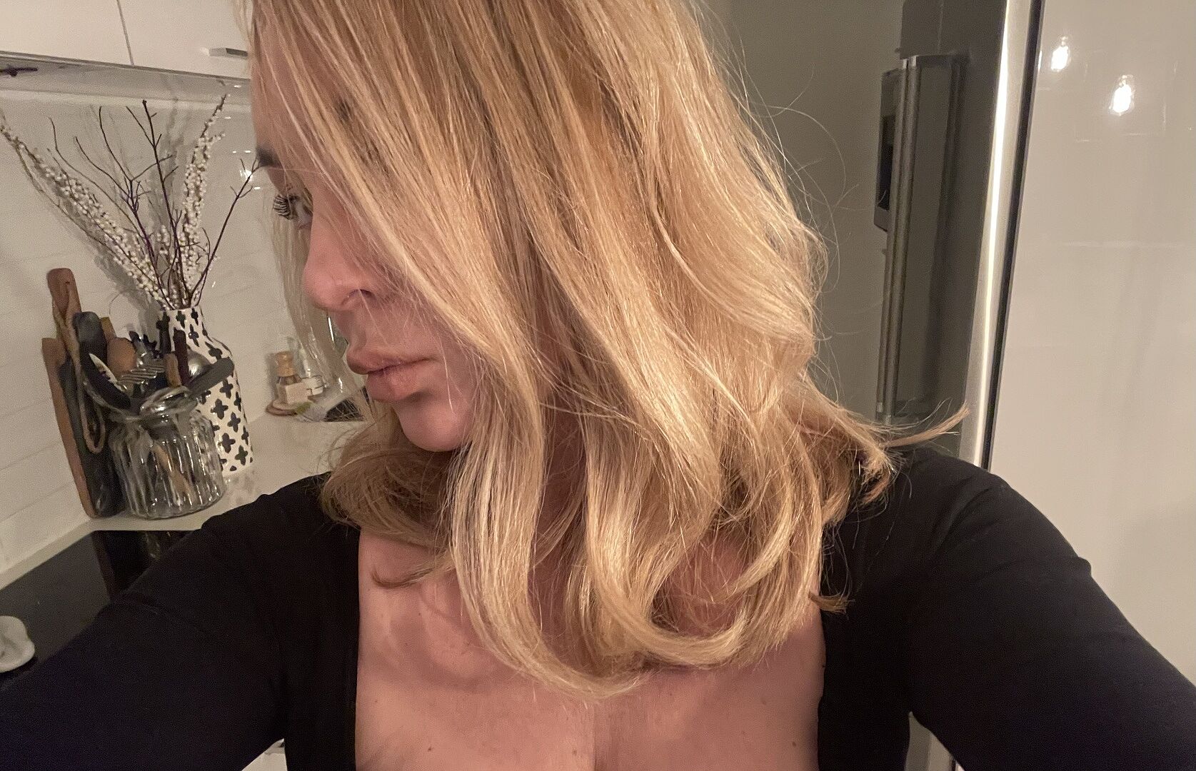 Nina's hair, from her holi (mane) review