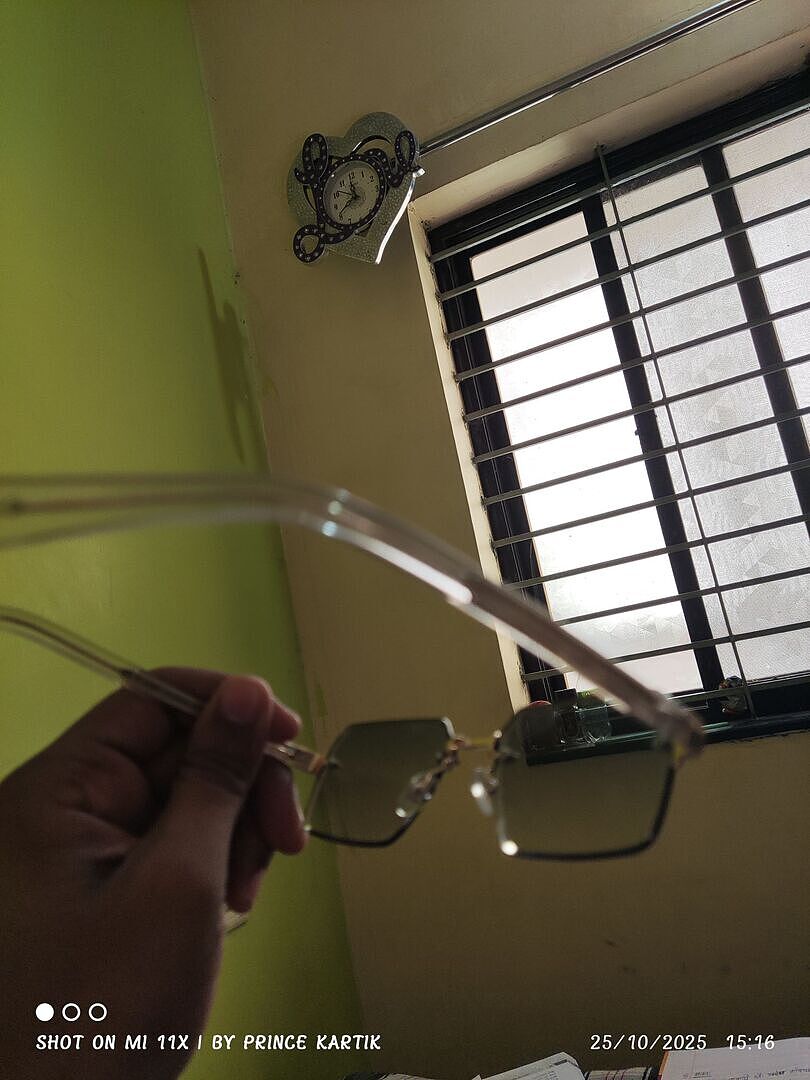 Green Gradient Gold Rimless Rectangle Vincent Chase Sun Metal VC