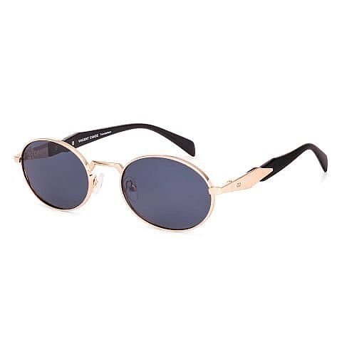 Grey Gradient Gunmetal Full Rim Oval Vincent Chase Polarized Metal
