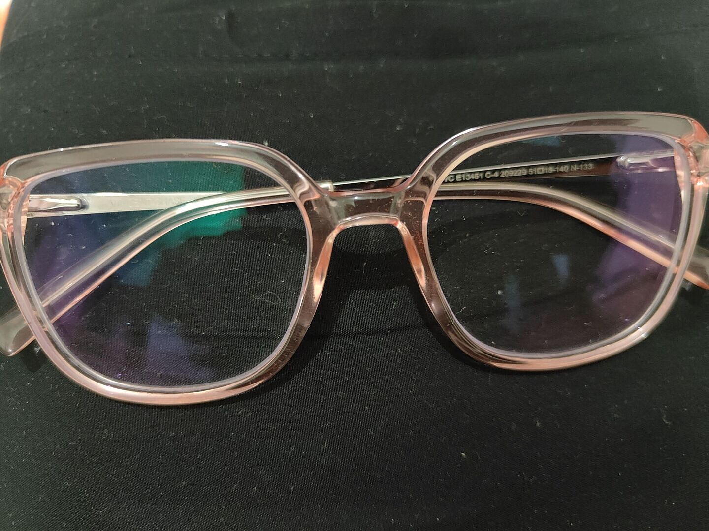 Buy Pink Transparent Gunmetal Full Rim Square Vincent Chase