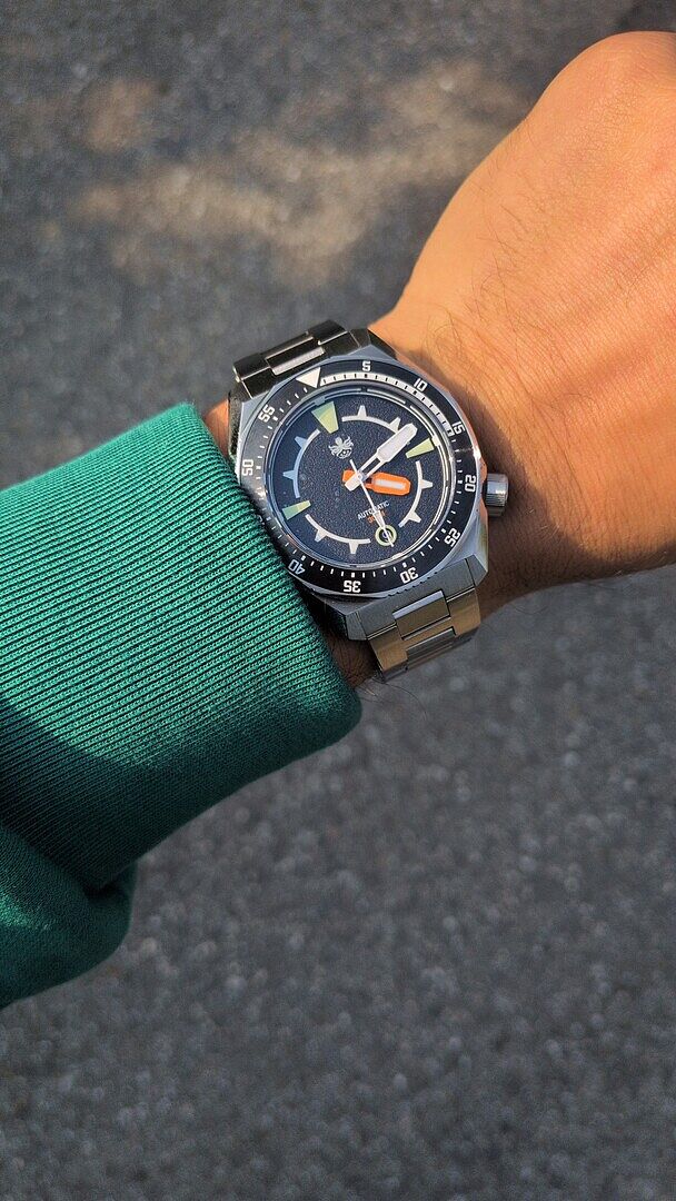 PHOIBOS Depth Hunter 300M Automatic Diver Watch PY060C Black