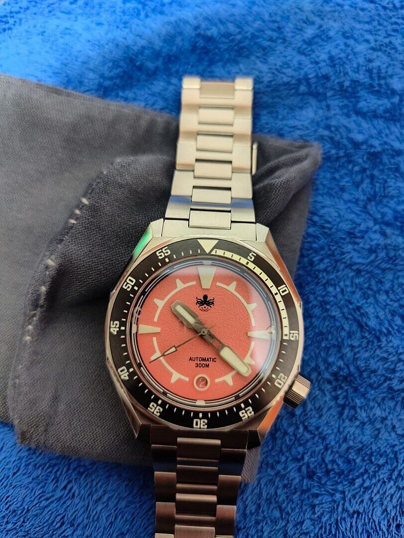 PHOIBOS Depth Hunter 300M Automatic Diver Watch PY060F Pink