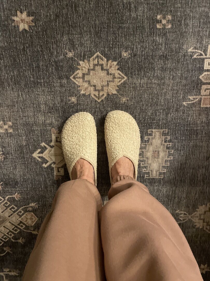 The Cozy Clog in Cookies and Cream Bouclé | Rothy's