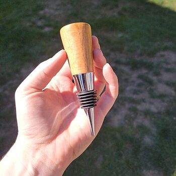 オールドボトル ディンプル ピューターボトル (2939) Classic Bottle Stopper Kit in Chrome at Penn State Industries