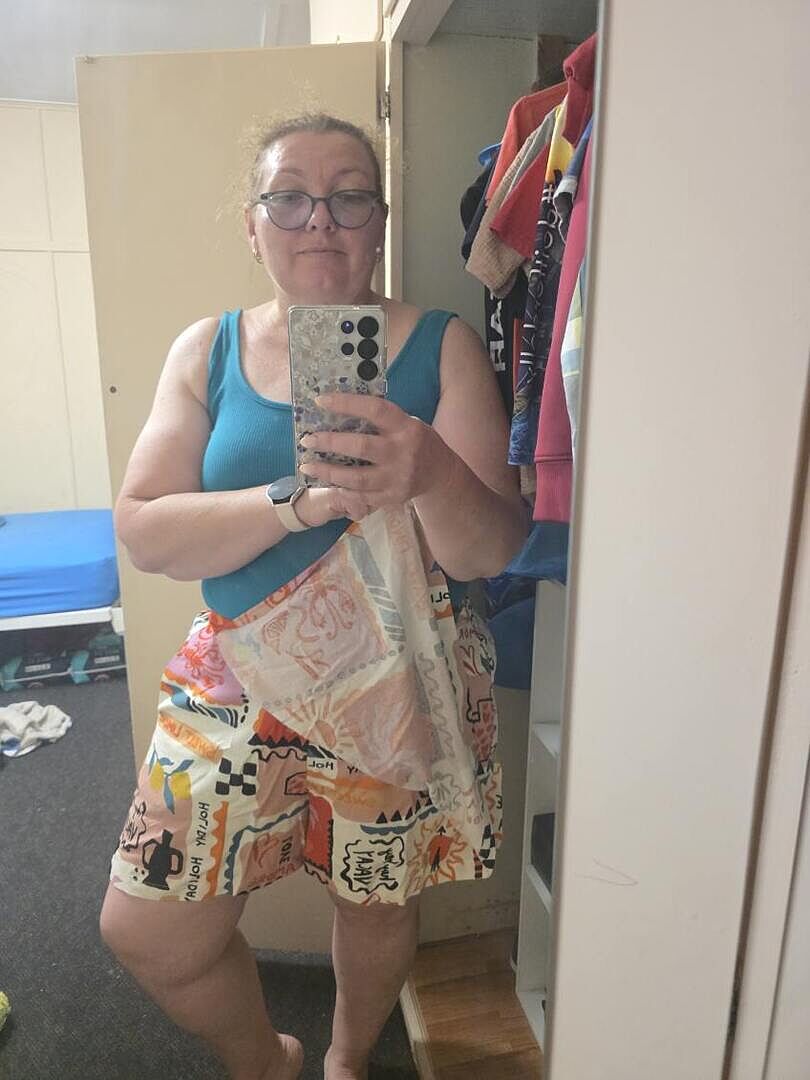 Samara Linen Blend Skort in Denim Blue photo review