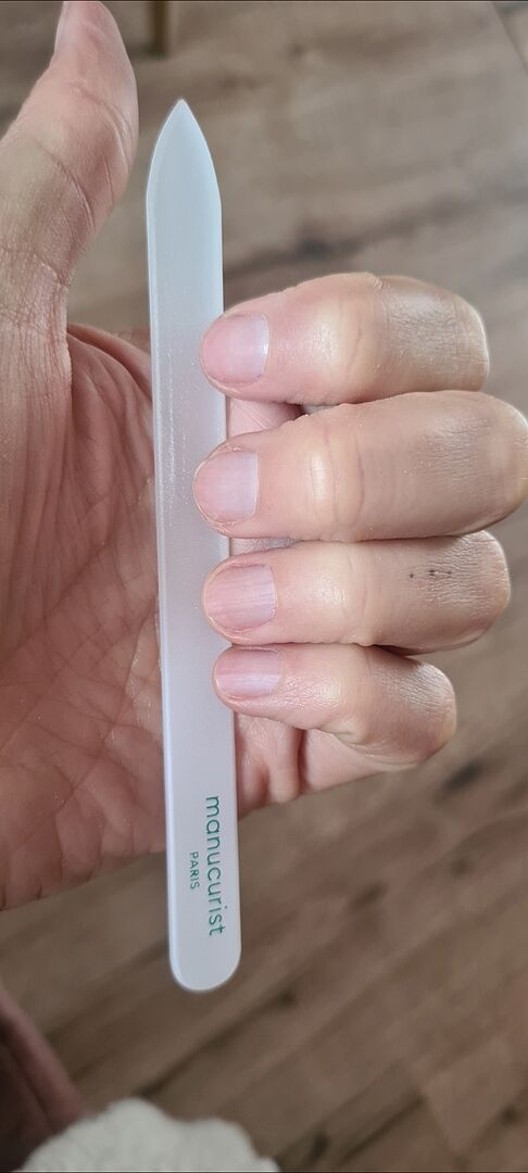 Lime à Ongles En Verre De Haute Qualité - Douce Et Efficace Avec Son étui Rouge