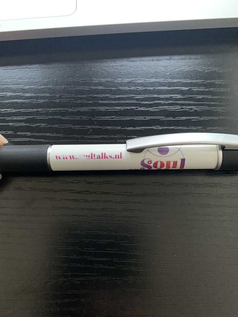 inkt laat los op de pen