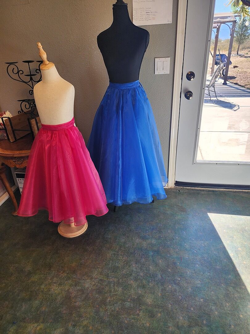 mirror organza dress Organza Midi Dress with Detachable Sleeves / "Suada"