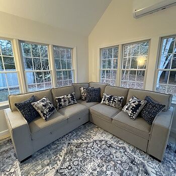 Playmax Gray 99'' 3 Piece Right Arm Facing Pop-Up Sleeper Sectional with USB & USB-C Port 10/10