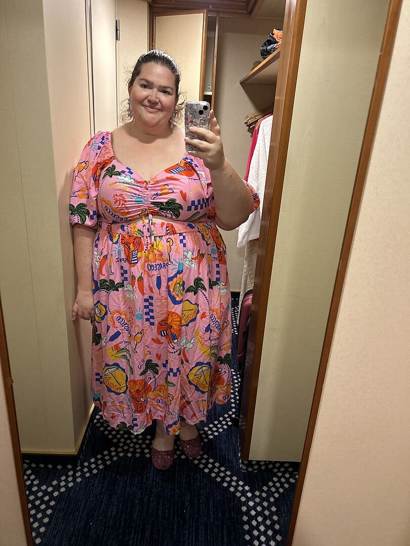 Pippa Cut Out Dress in Corazon photo review