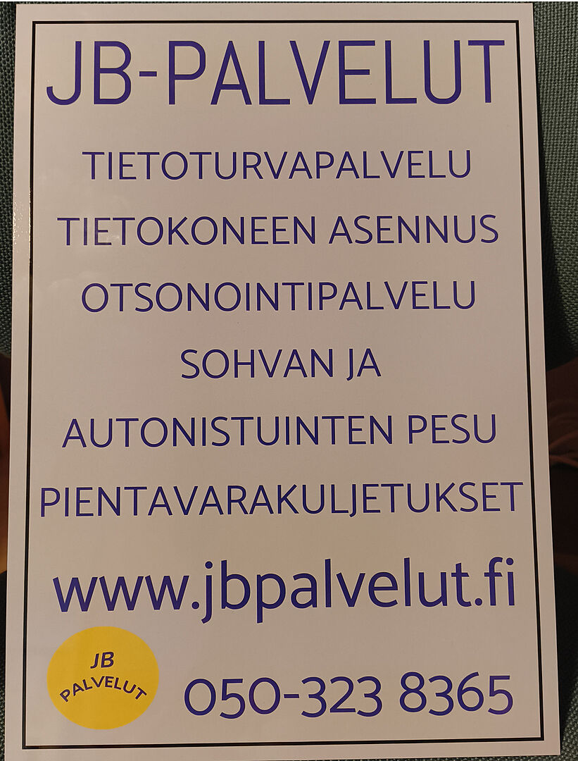 Laadukas kyltti