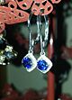 Beautiful sparkling sapphire earings