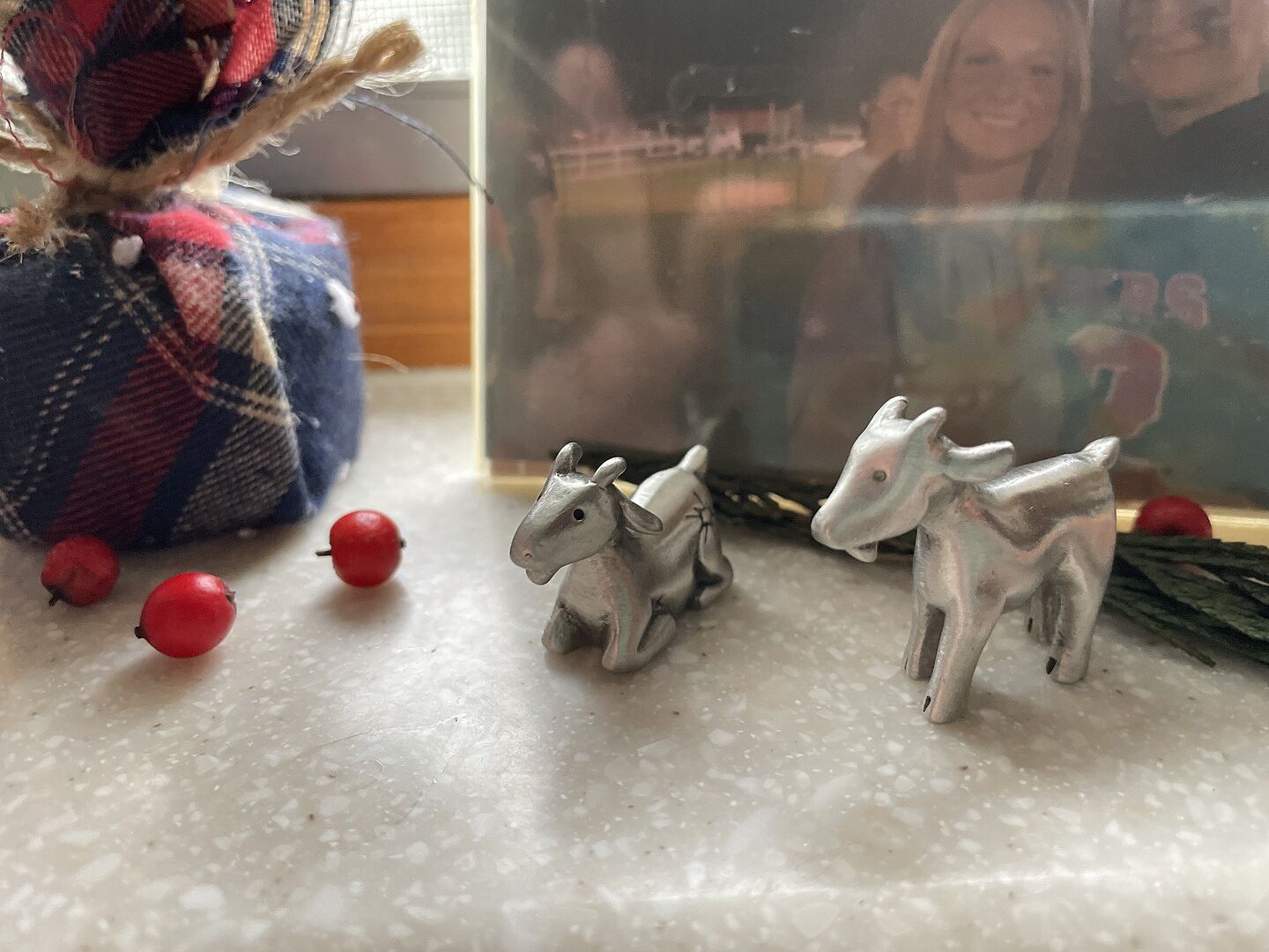 A Pair of Miniature Goats Nativity Figurine Set customer photo