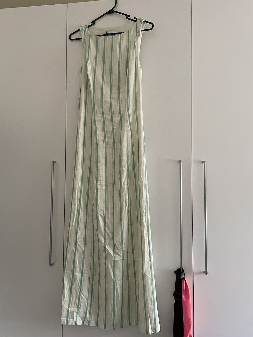 green emerald velvet dress Lewisa Maxi Dress Green Stripe