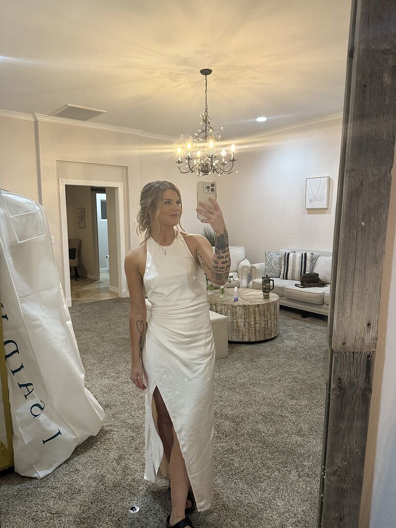 Sonoma Halterneck Twist Back Maxi Dress Champagne Selfie Leslie