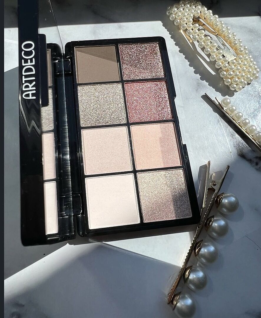 ARDECO Glittery Eyeshadow Palette 3 touch of velvet 6 Farben