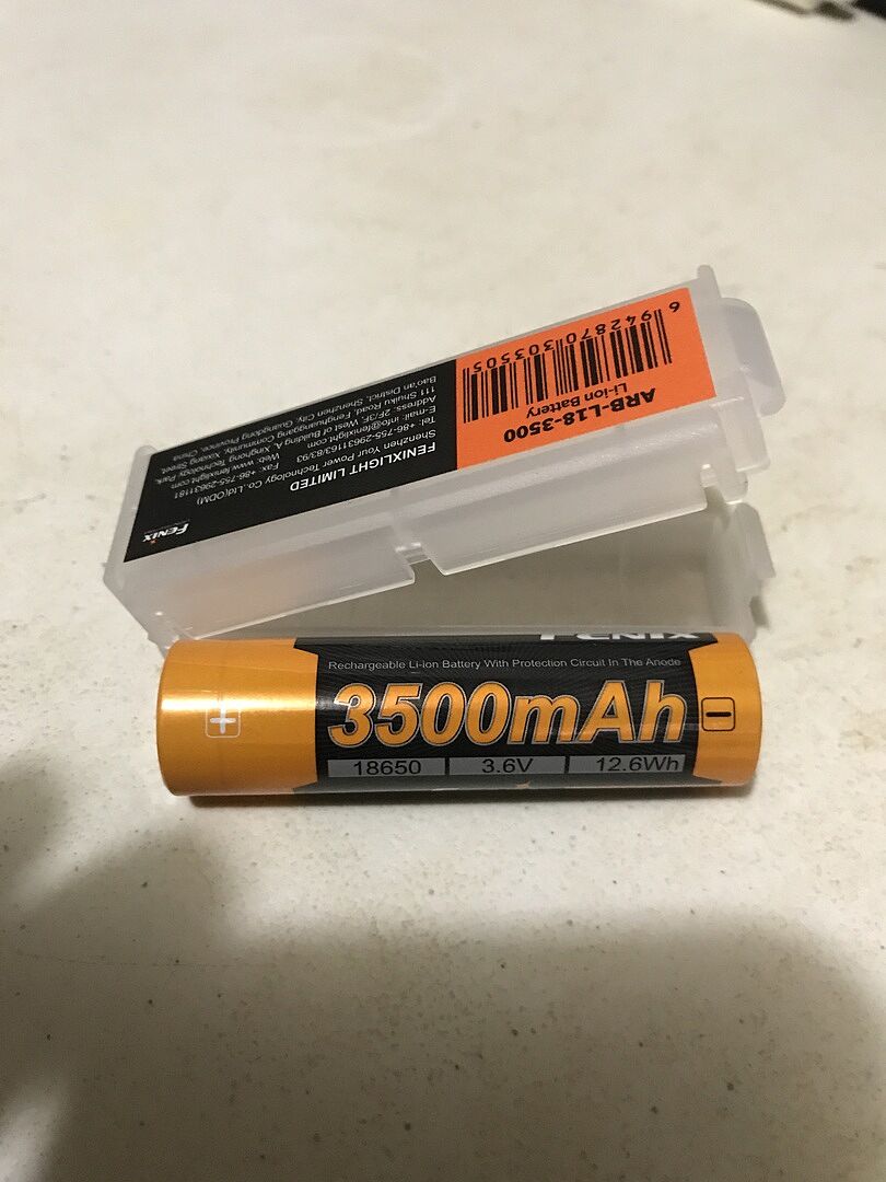 Fenix ARB-L18-3500 Rechargeable 18650 Battery - Fenix Lighting