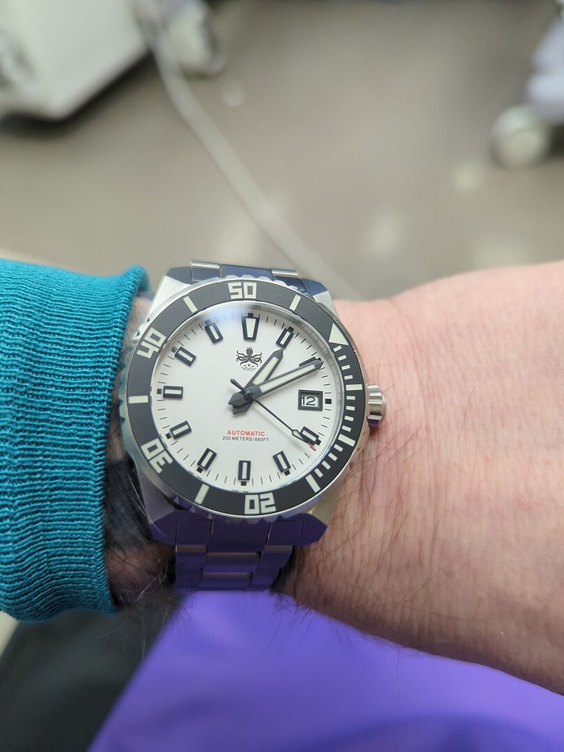 PHOIBOS LEVIATHAN 200M Automatic Diver Watch PY050E White