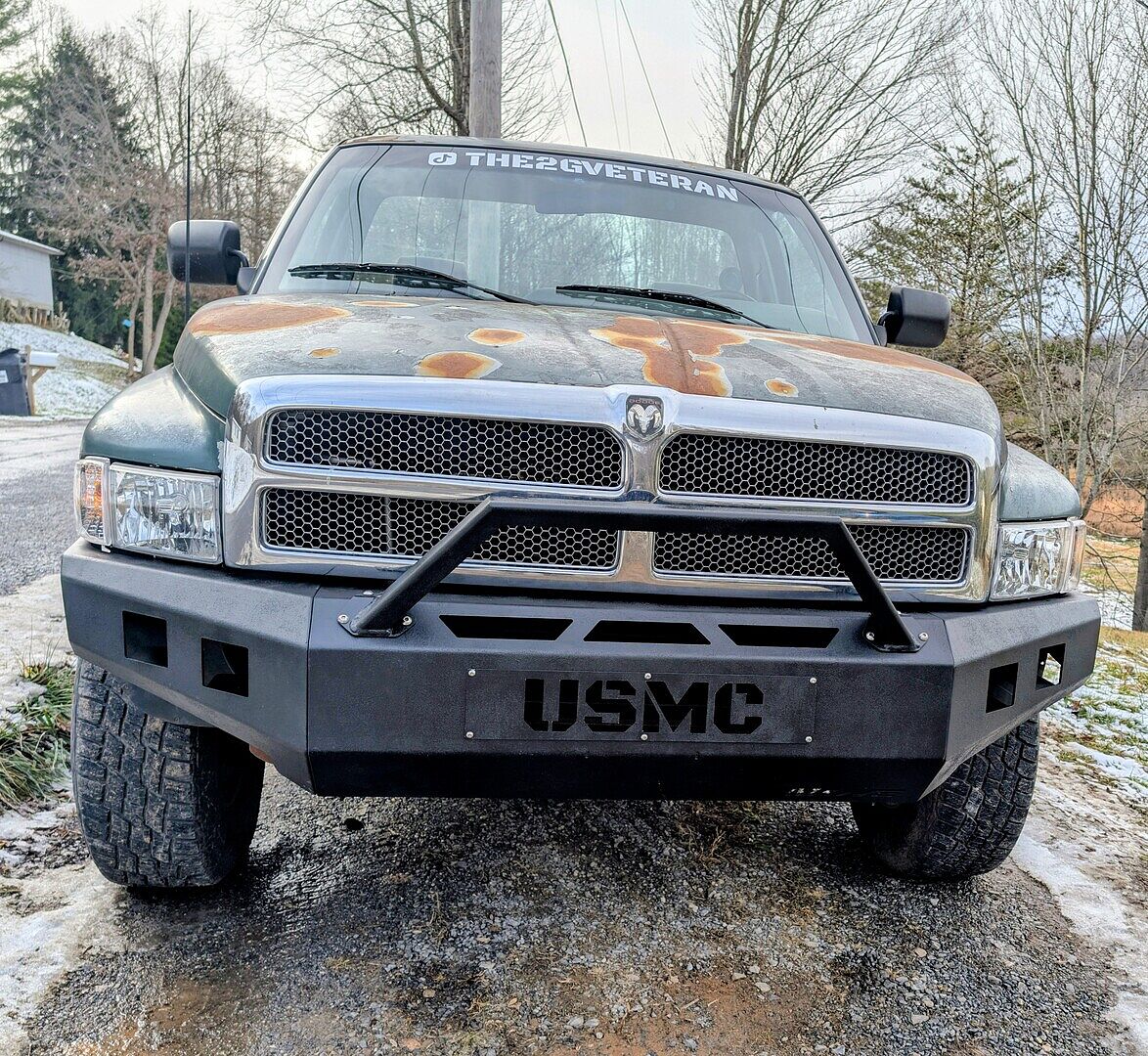 Classic Prefab Front Bumper Kit installed on DODGE 2500 1994