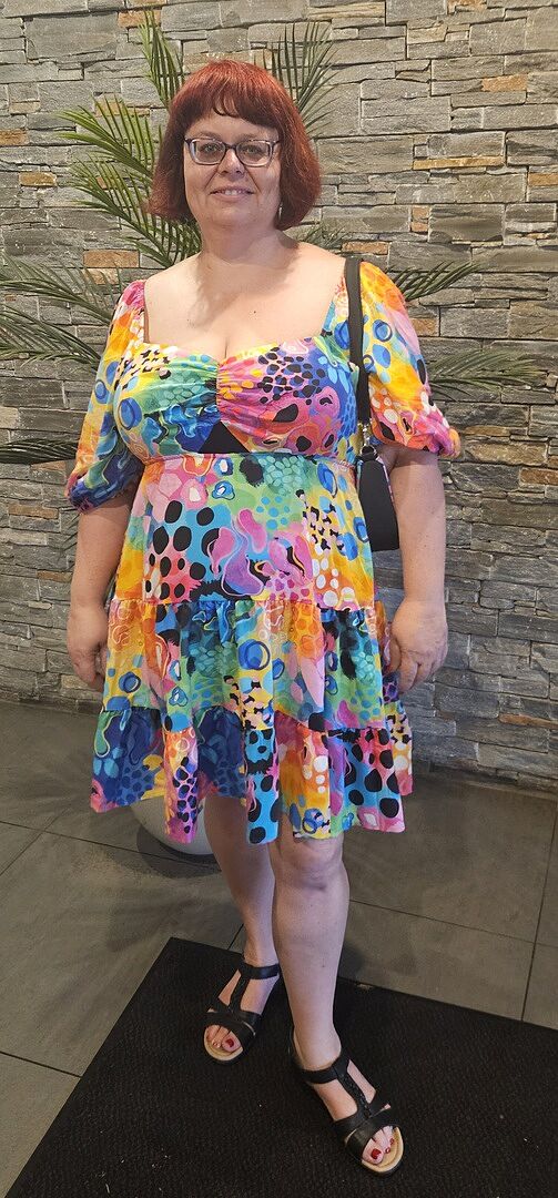 Peak Top in Sherbie - Peach Leopard by Kasey Rainbow photo review