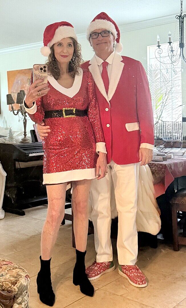 Santa Sequin Dress: Women's Christmas Outfits | Tipsy Elves