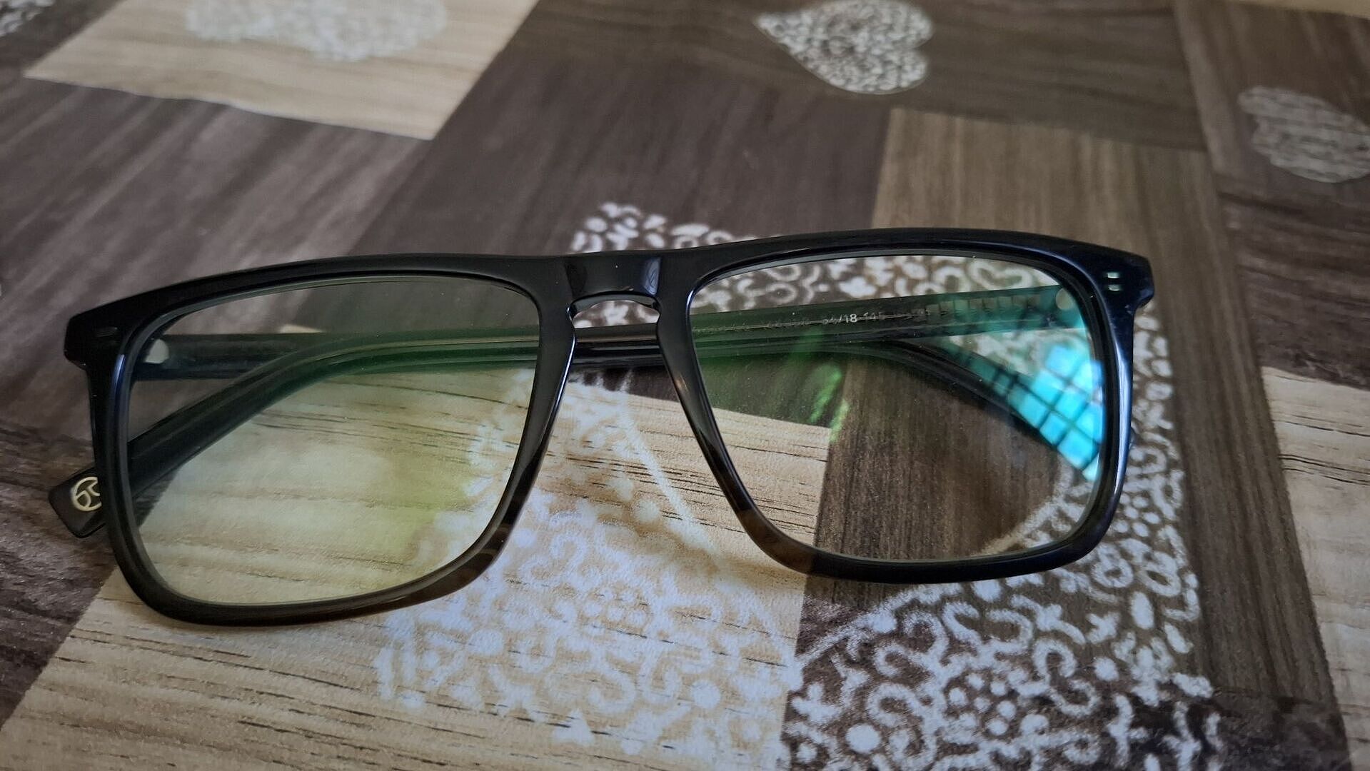 Buy Gold Black Full Rim Rectangle Square Vincent Chase The Metal