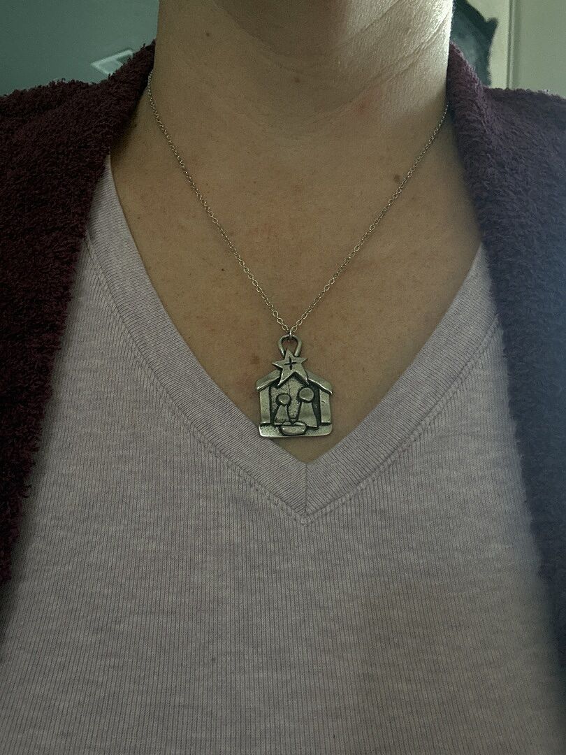 A Savior is Born Nativity Necklace customer photo