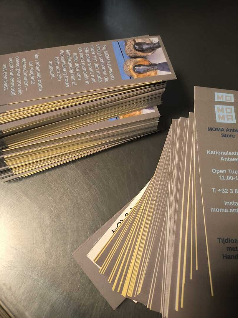 goed en kwalitatief papier, maar scheef afgesneden deze kaartjes