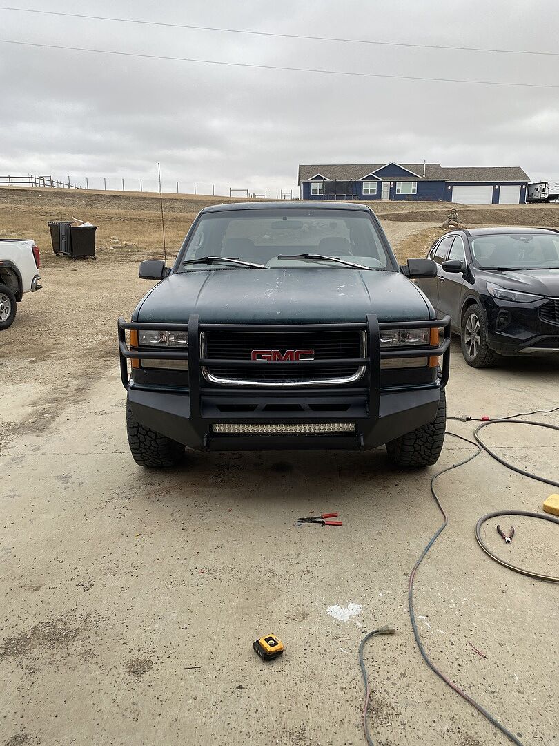 Precision Front Bumper Kit installed on GMC Sierra 1500 1996