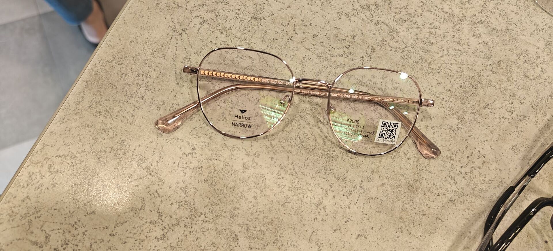 Buy Gold Purple Half Rim Cat Eye Vincent Chase SLEEK STEEL VC