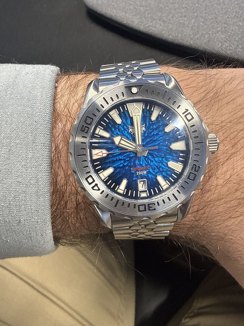 PHOIBOS KRAKEN 200M Automatic Diver Watch PY059B Reef Blue