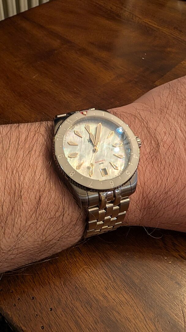 PHOIBOS Voyager 200M Automatic Diver Watch PY035E White MOP