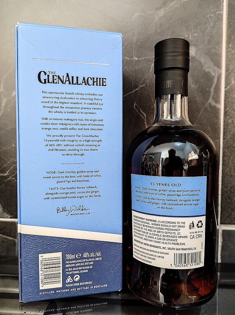 Buy GlenAllachie 15 Year Old Speyside Single Malt Scotch Whisky Online