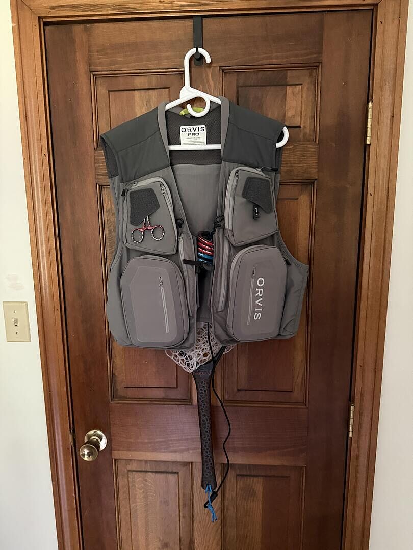 Orvis PRO fishing vest adjustable straps fit test