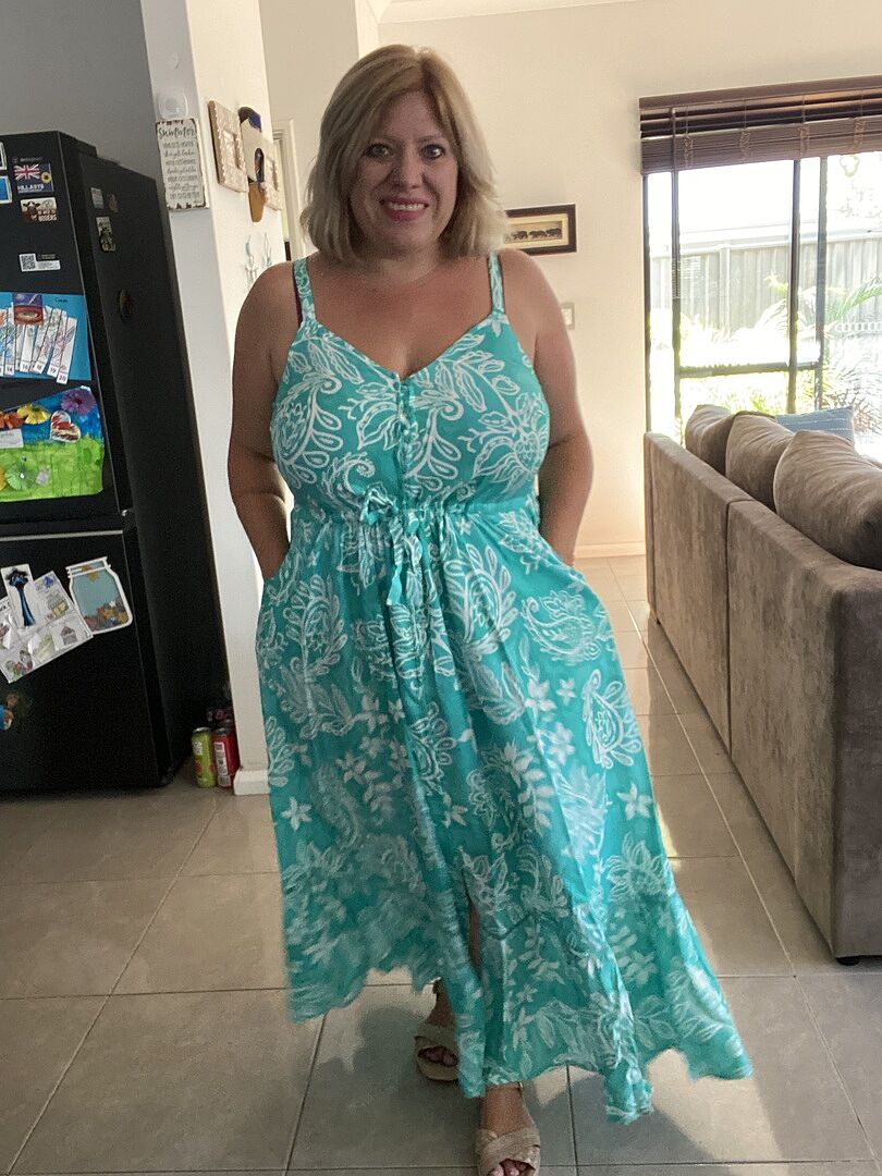 April Maxi Dress in Poppies photo review